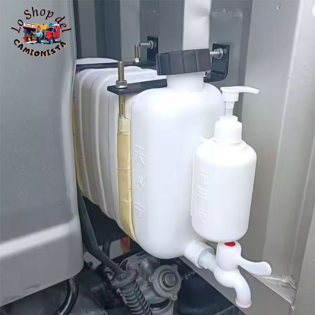 Tanica con rubinetto e porta sapone con erogatore