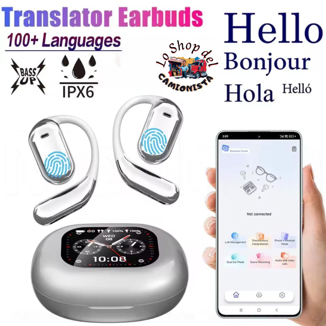 Cuffie Bluetooth Traduttore Simultaneo 144 Lingue