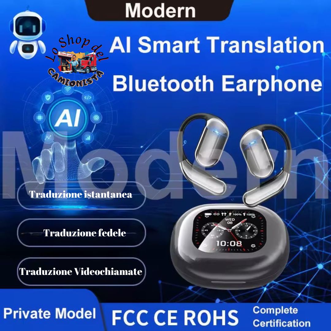Cuffie Bluetooth Traduttore Simultaneo 144 Lingue