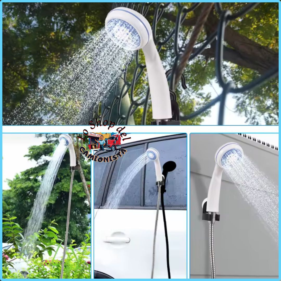 Doccia con pompa portatile