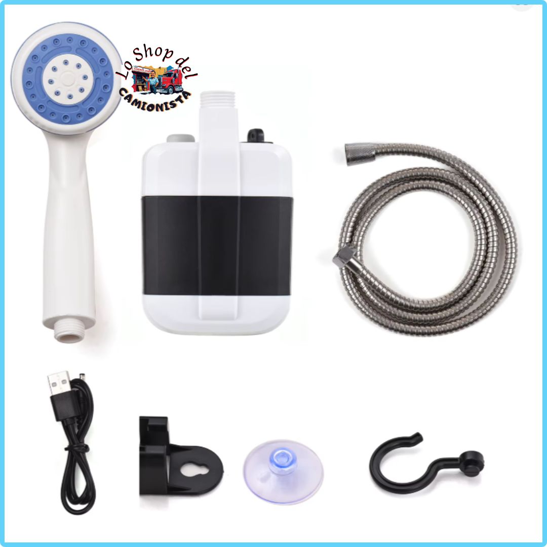 Doccia con pompa portatile