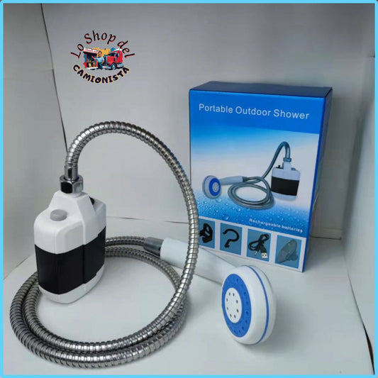 Doccia con pompa portatile