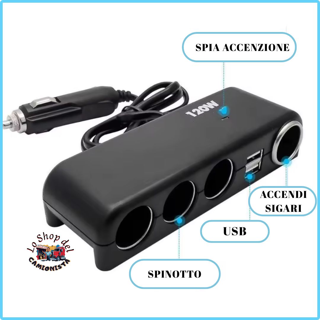 Carica batteria multipresa