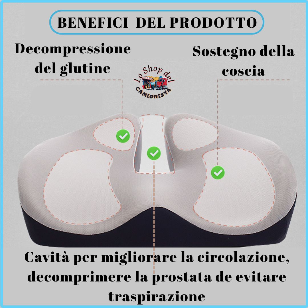 Cuscino antidecupito ortopedico